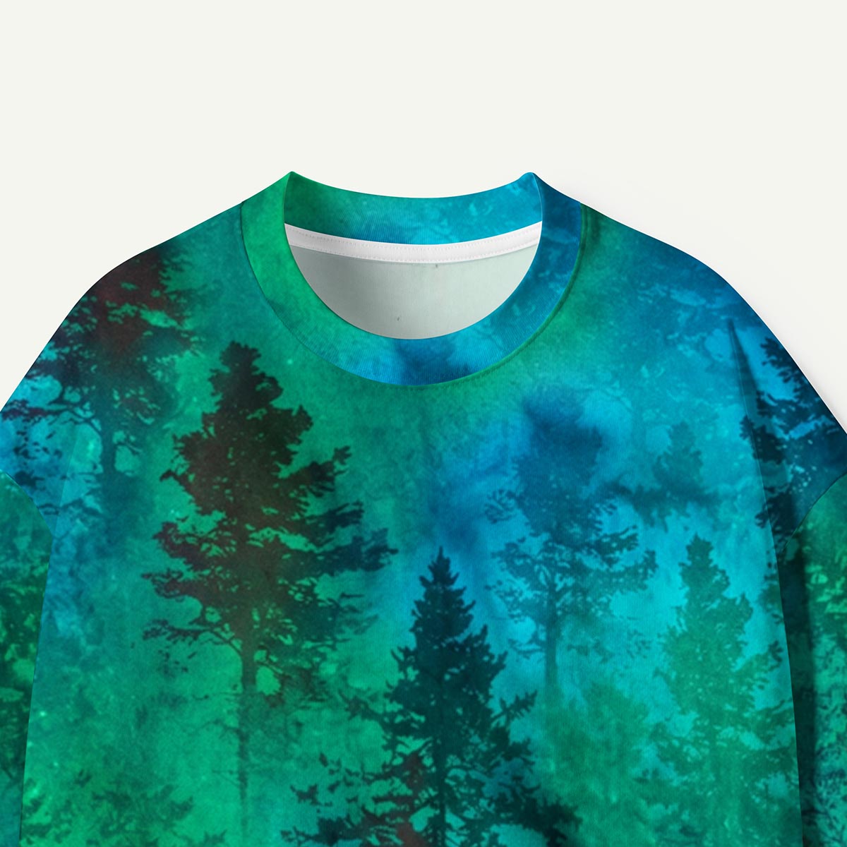 Nature Glowing Forest Tree Eco All-Over Print T-Shirt
