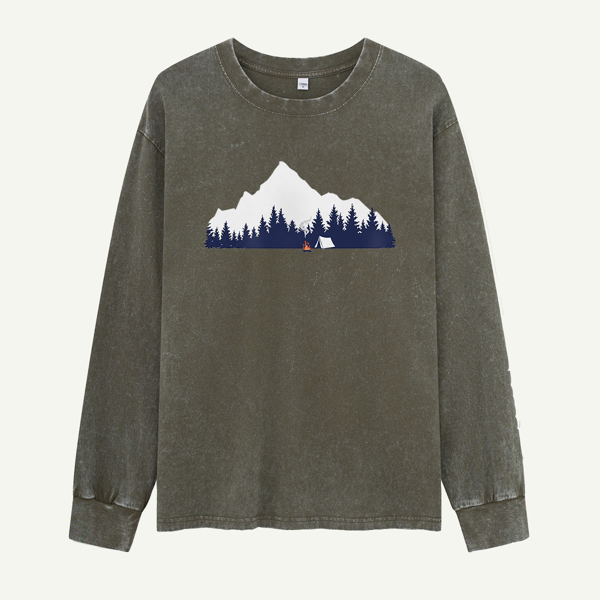 Campfire Under the Mountain Washed Long Sleeves
