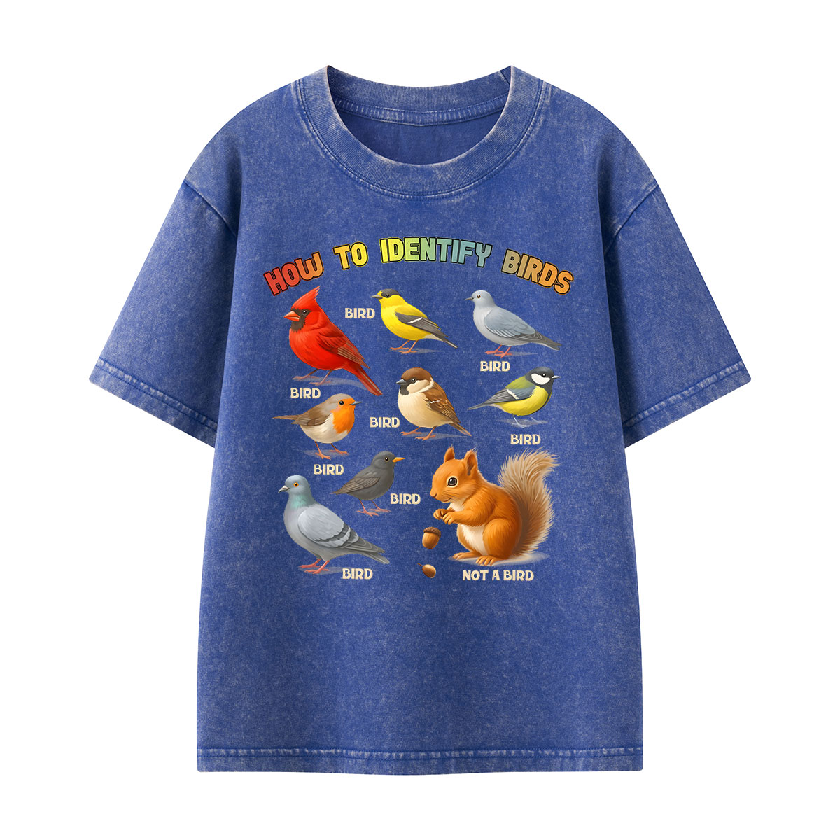 How to Identify Birds Kids Washed T-Shirt