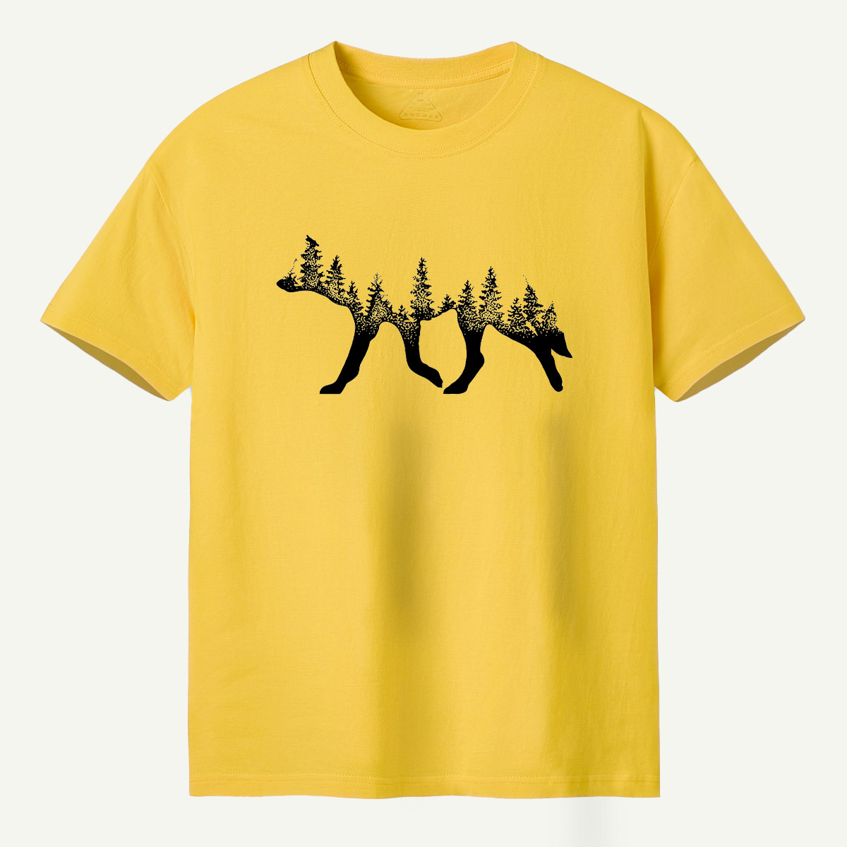 Bear Silhouette Pine Forestscape T-Shirt