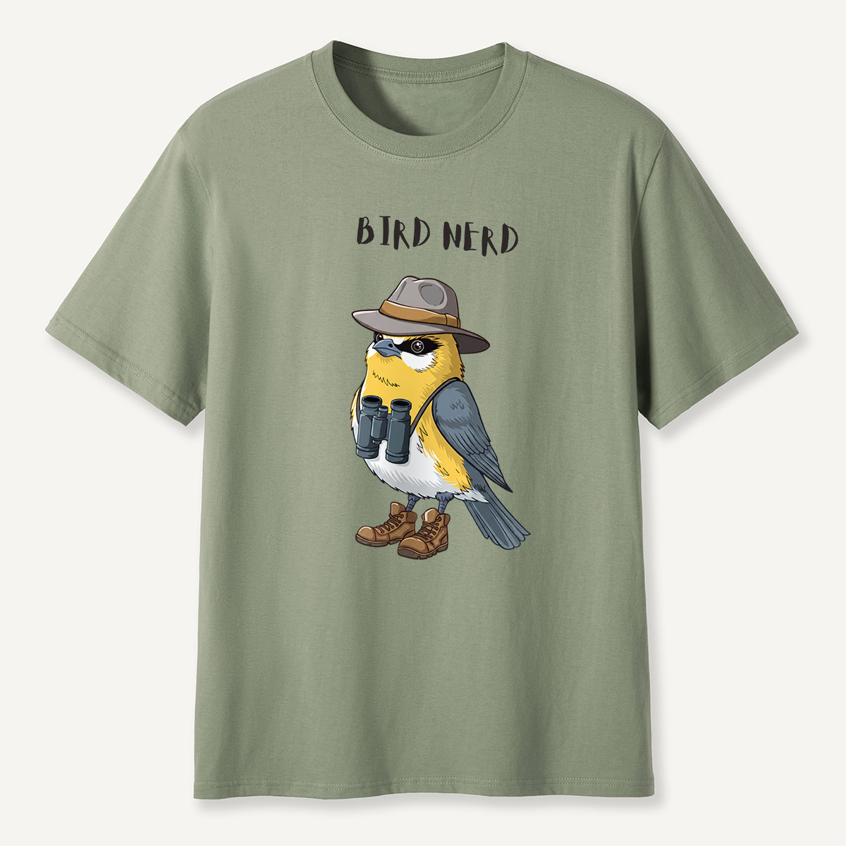 Bird Nerd Ranger Sparrow Cartoon T-Shirt