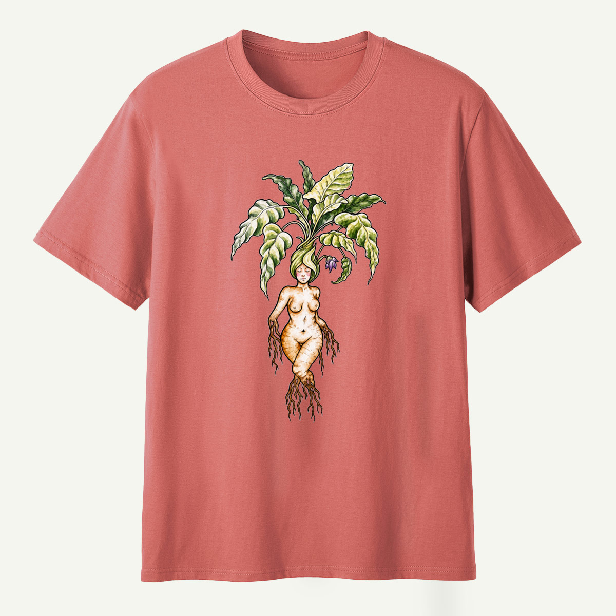 Forest Goddess Botanical Root Spirit T-Shirt