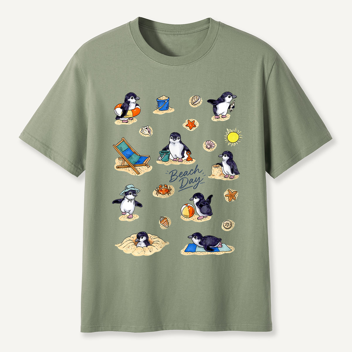 Penguin Beach Day T-Shirt