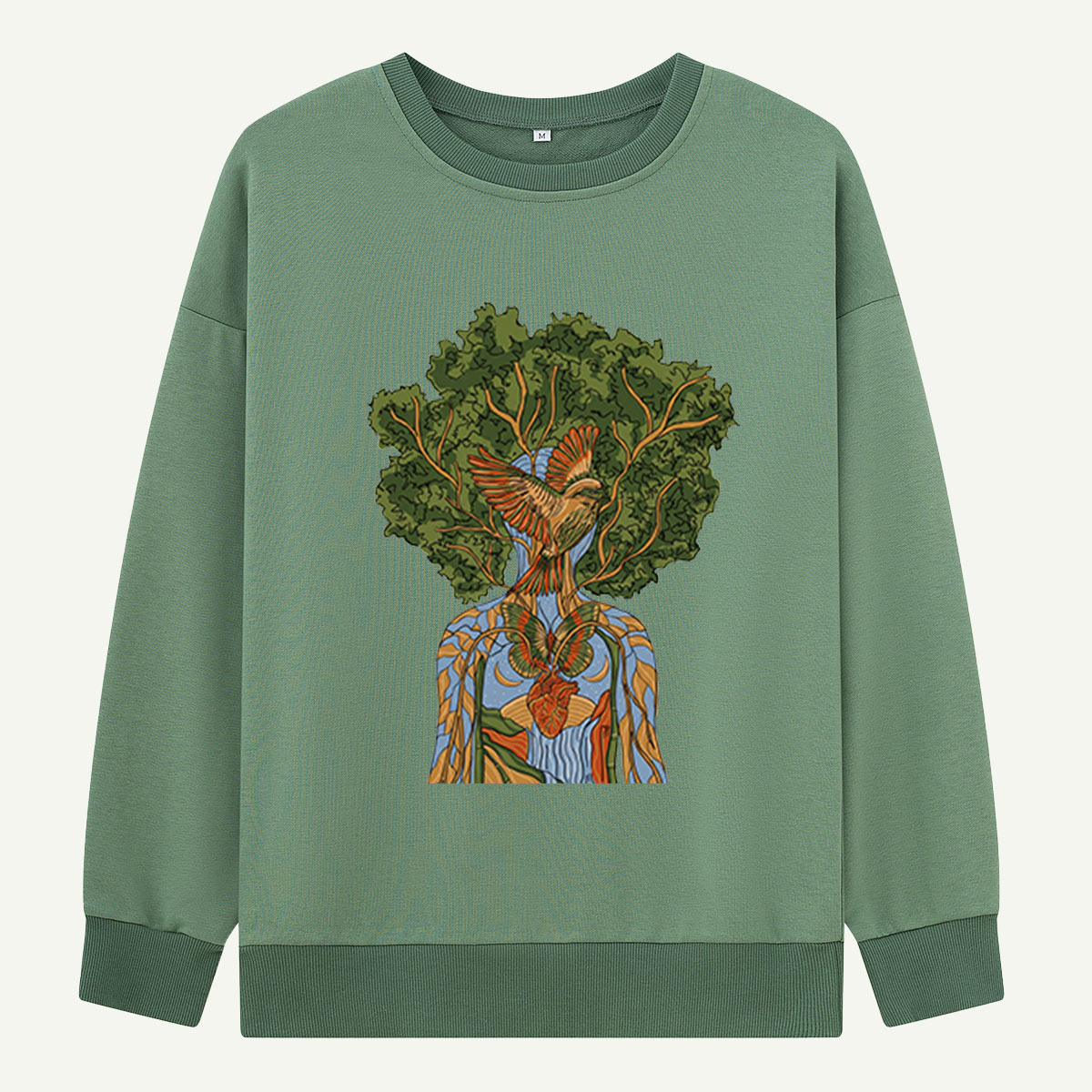 Tree Bird Anatomy Sweatshirts