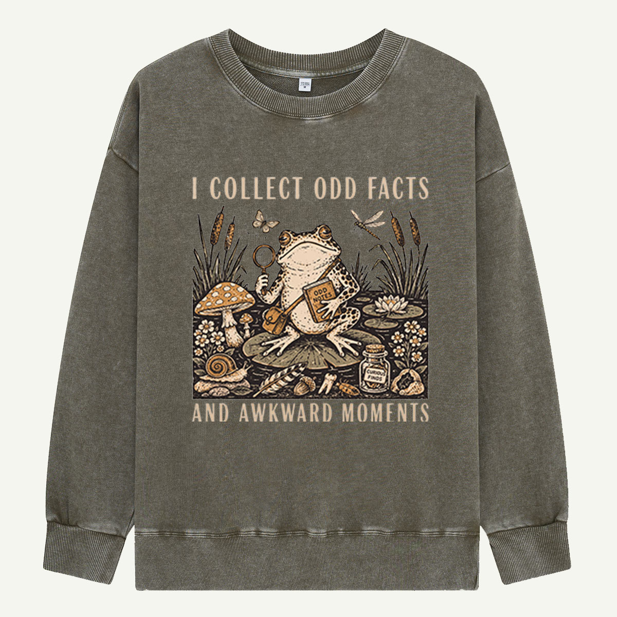 Odd Facts & Frog Investigations Washed Sweatshirts