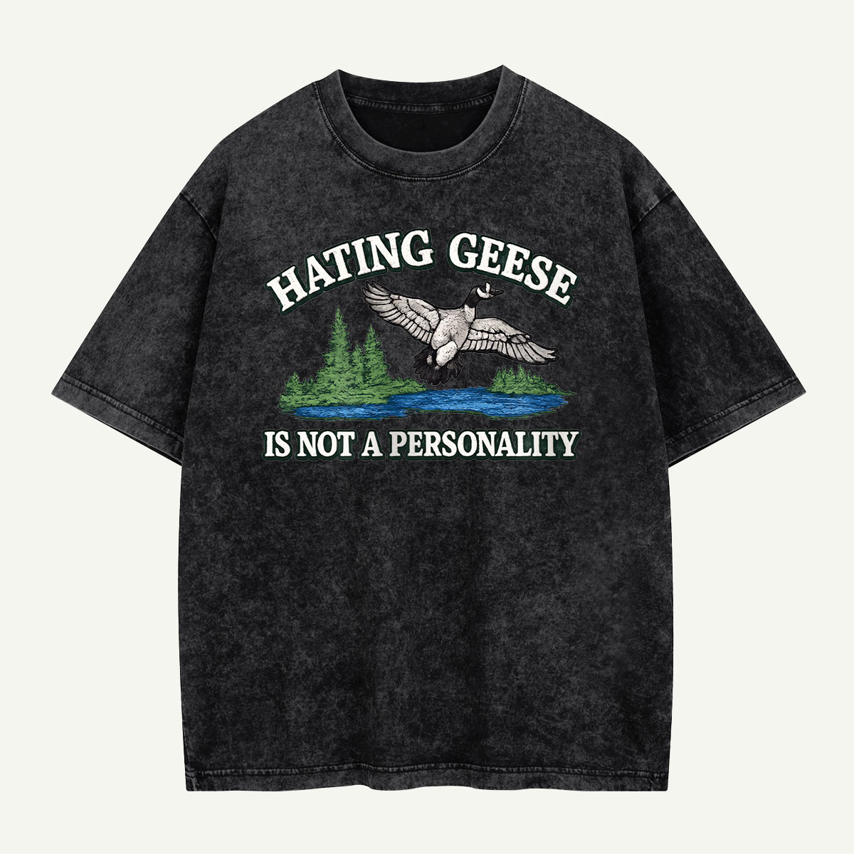 Hating Geese Washed T-Shirt