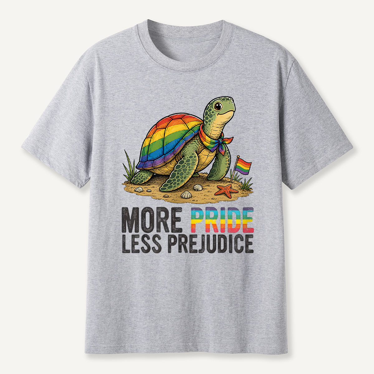 More Pride Less Prejudice Turtle T-Shirt