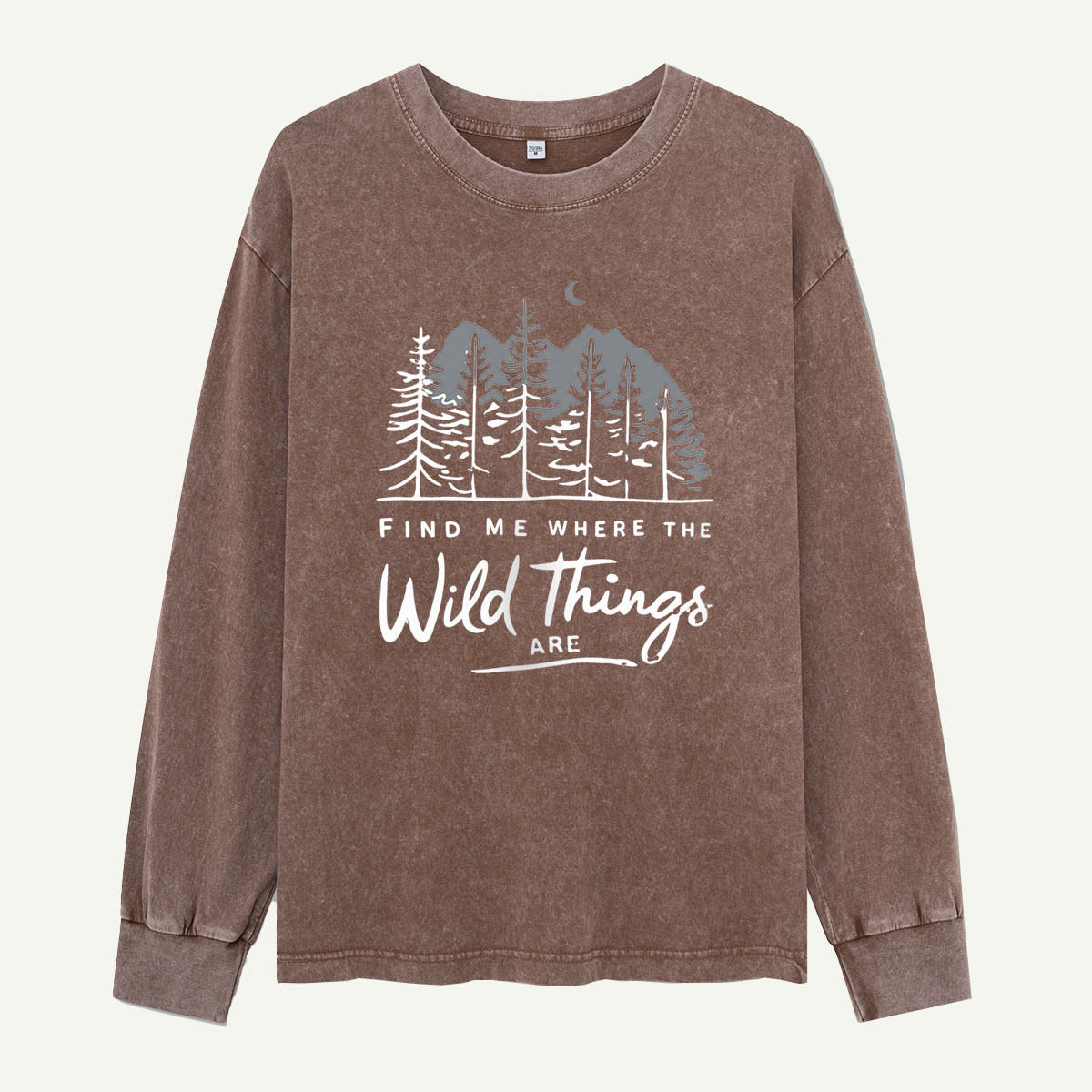 Find Me Where the Wild Things Are Washed Long Sleeves