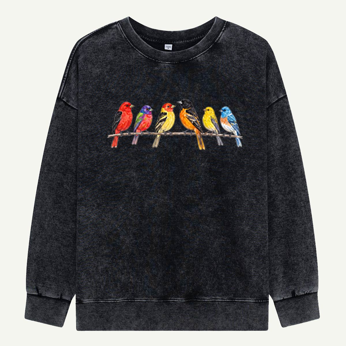 Six Birds One Branch Washed Sweatshirts