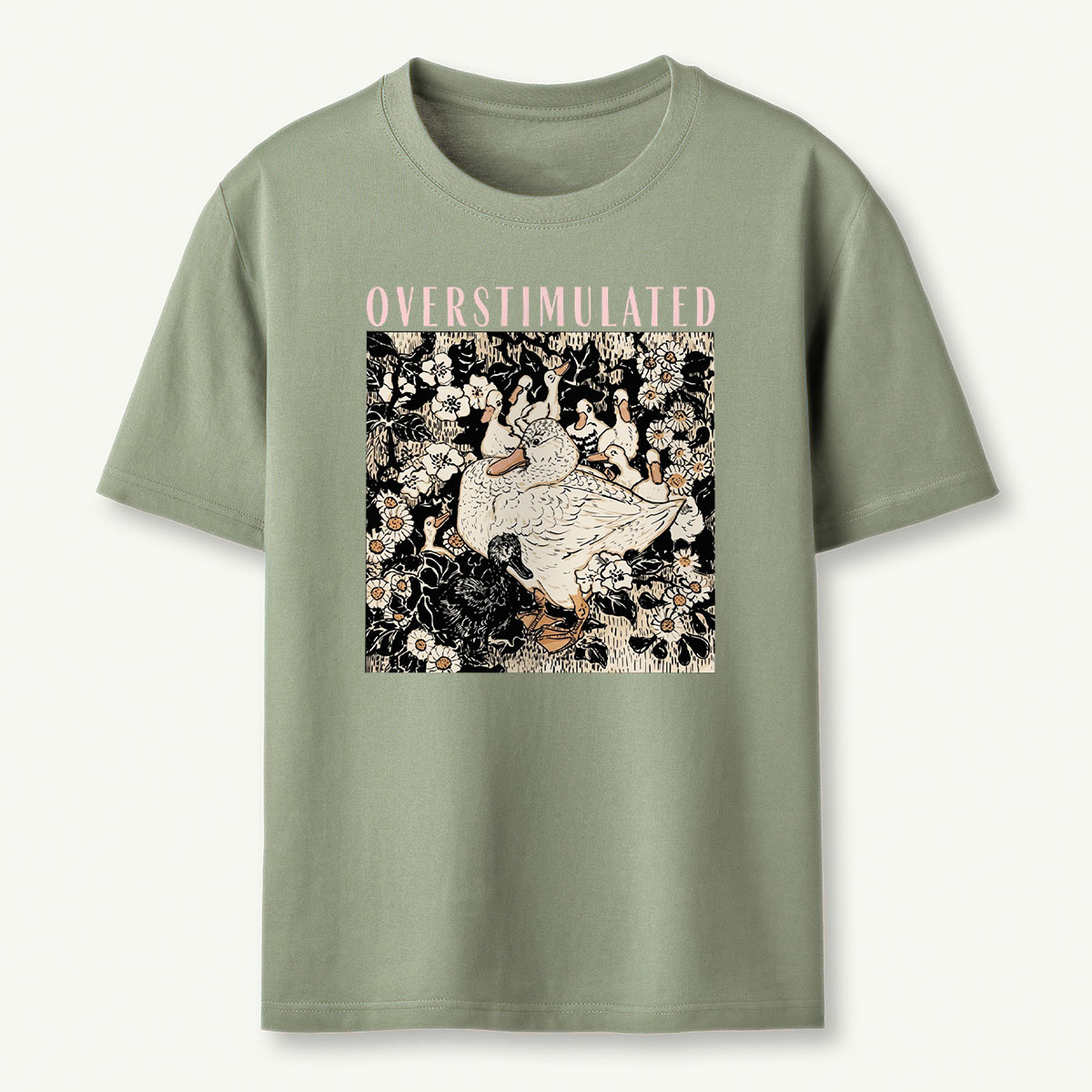 Overstimulated Mama Duck T‑Shirt 