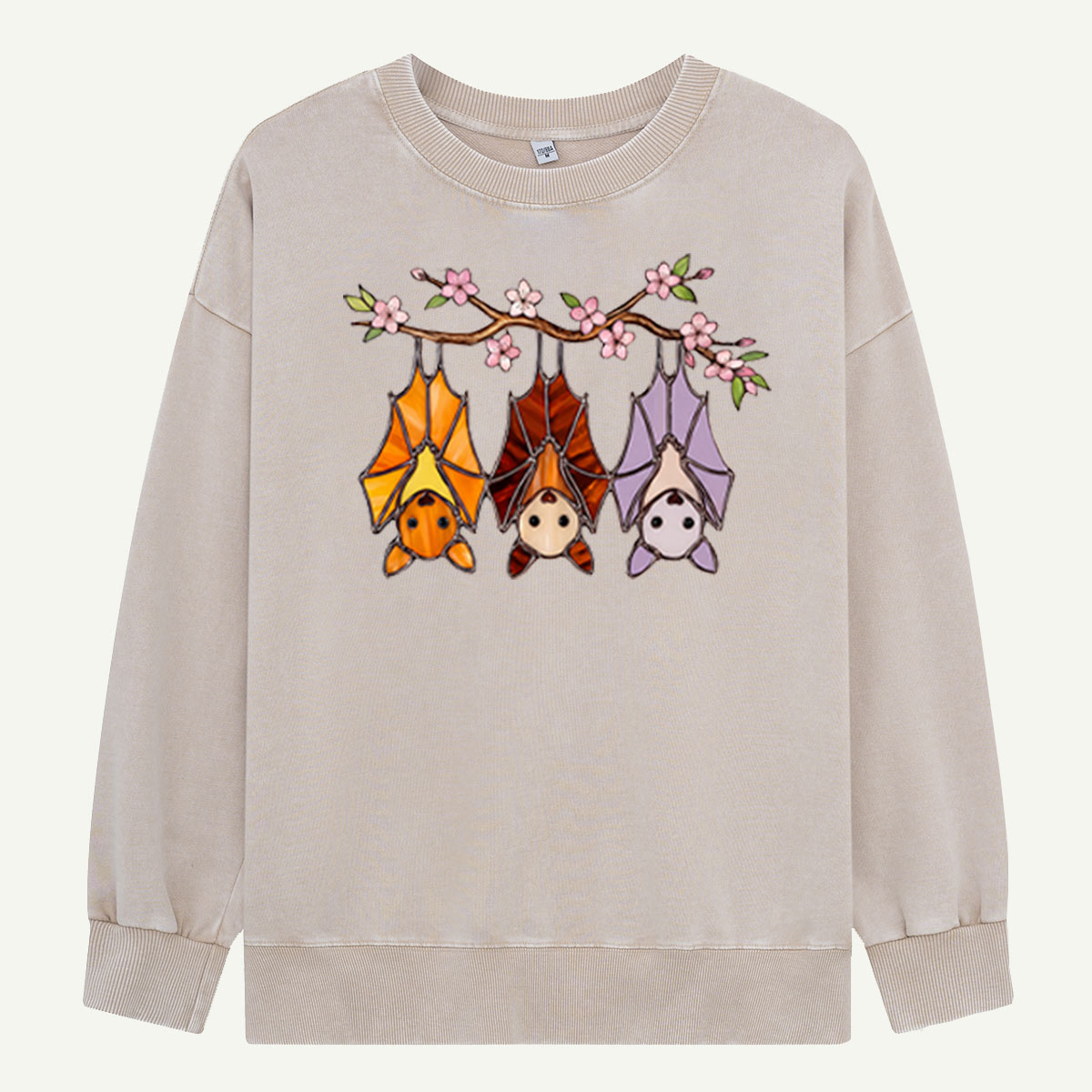 Cherry Blossom Bat Trio Washed Sweatshirts