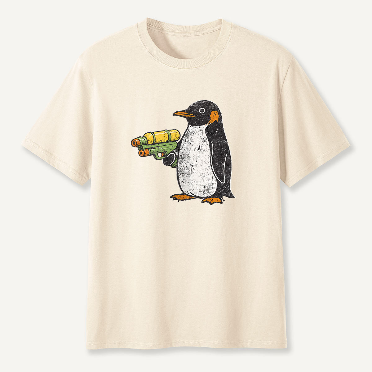 Flight Was Never An Option Water Gun Penguin T-Shirt