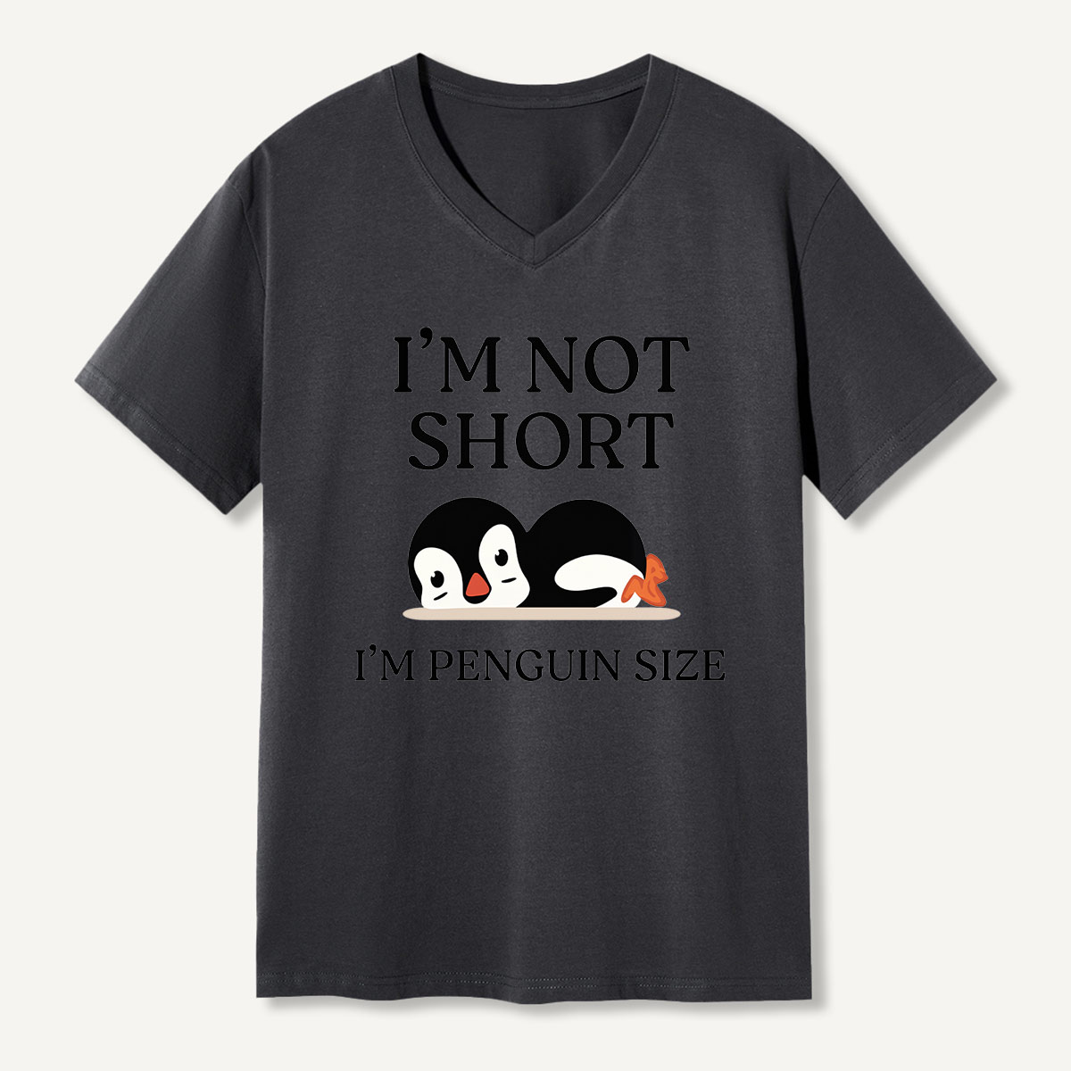 Im Not Short Im Penguin Size V-neck T-Shirt
