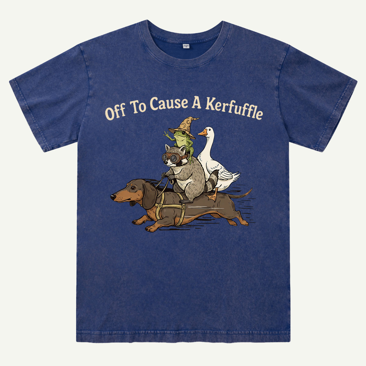 Off To Cause A Kerfuffle Washed T-Shirt
