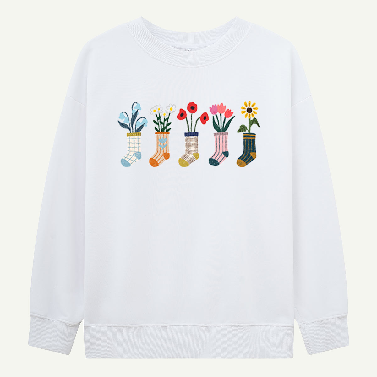Flower Sock Vase Sweatshirts