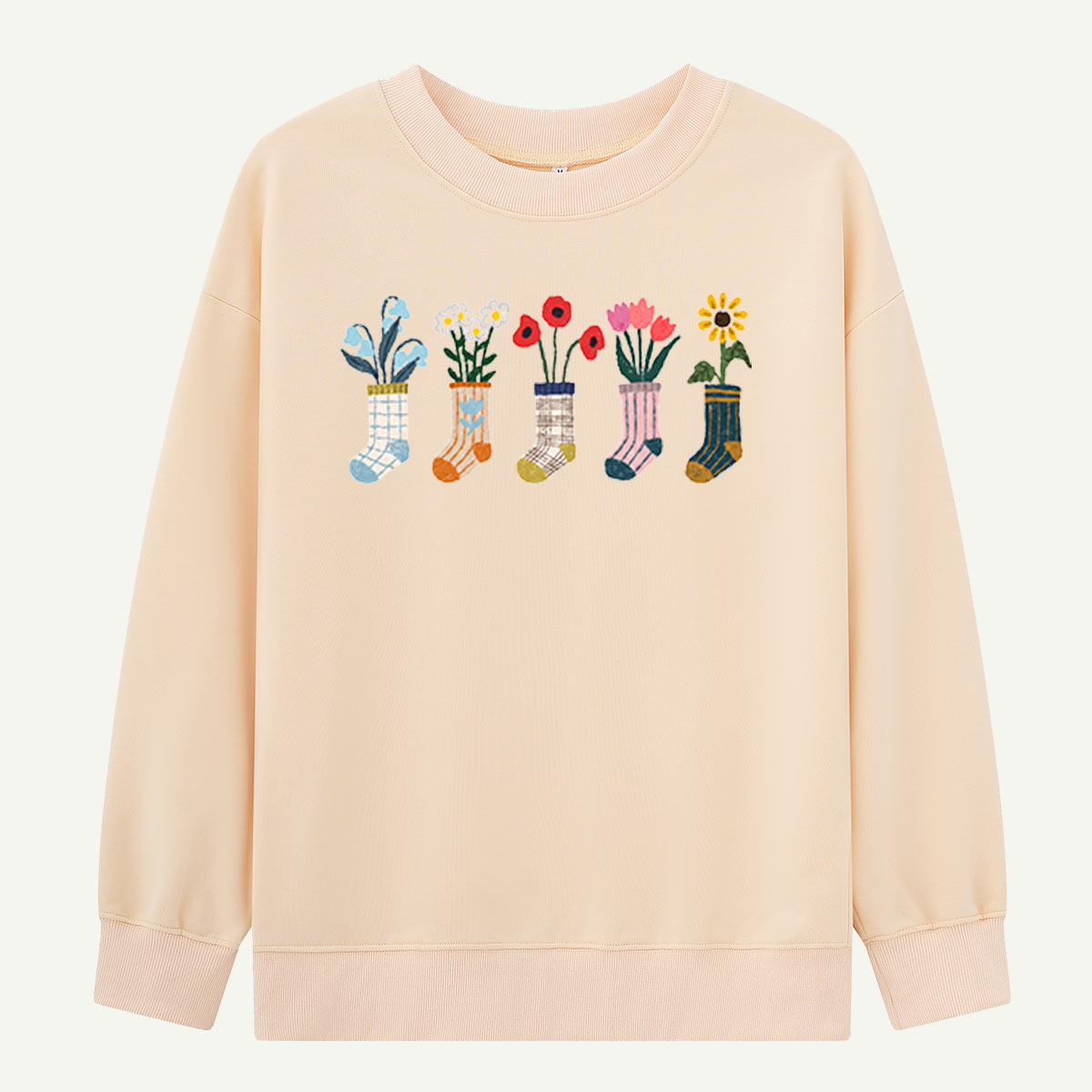 Flower Sock Vase Sweatshirts