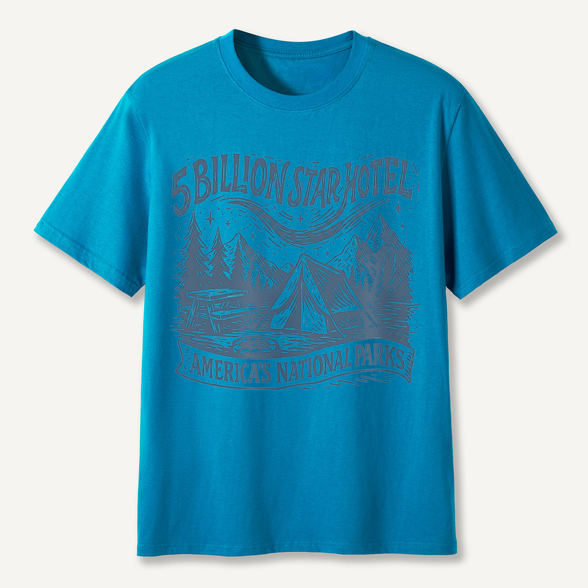 5 Billion Star Hotel Camping National Parks T-Shirt