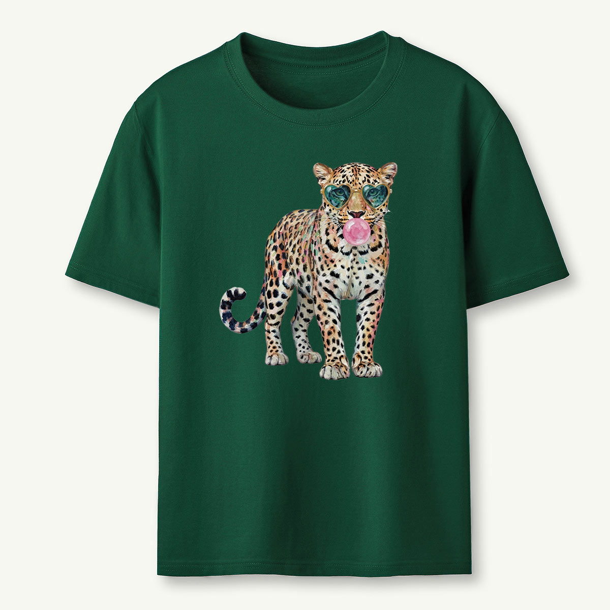 Leopard Bubblegum Sunglasses T‑Shirt