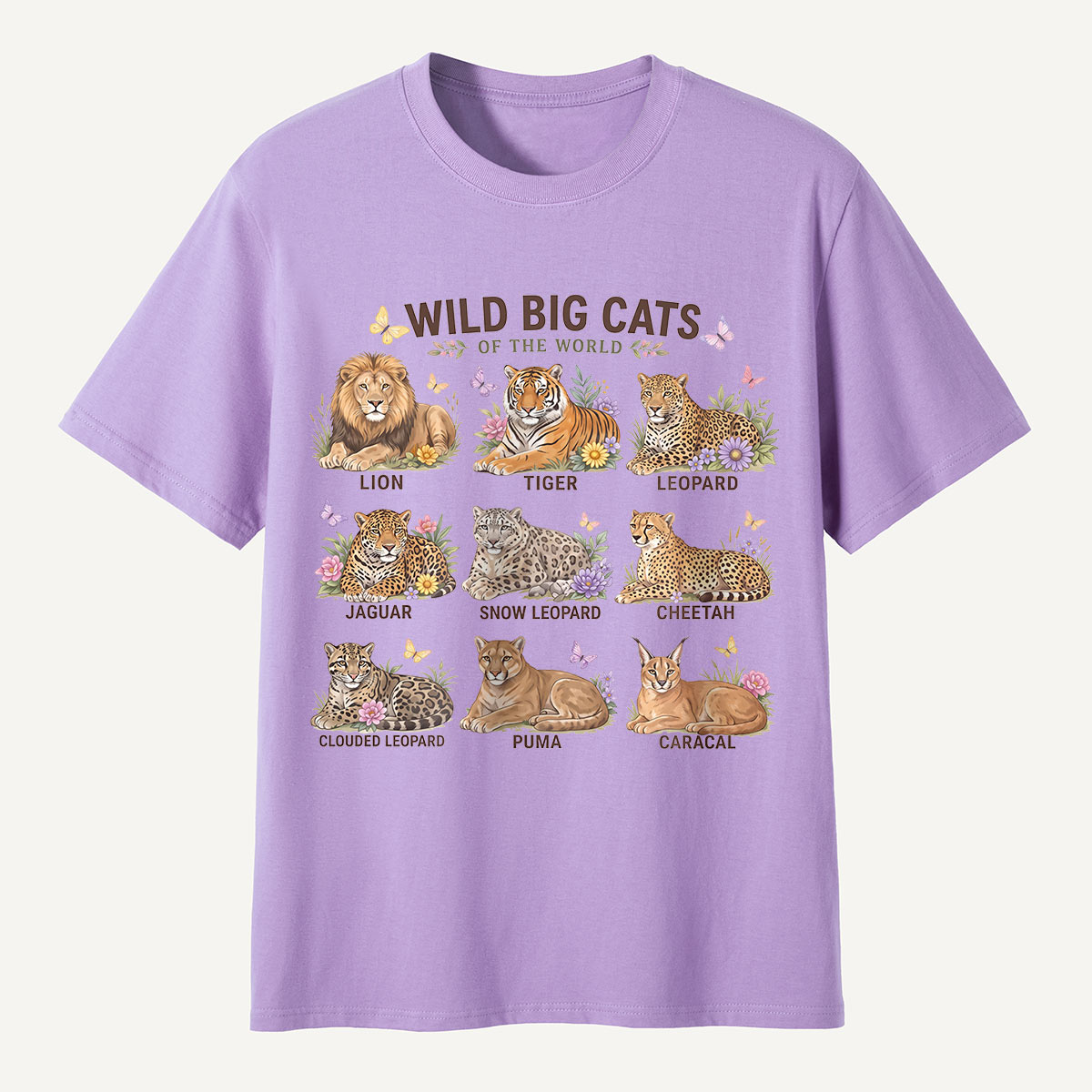 Wild Big Cats of the World T-Shirt