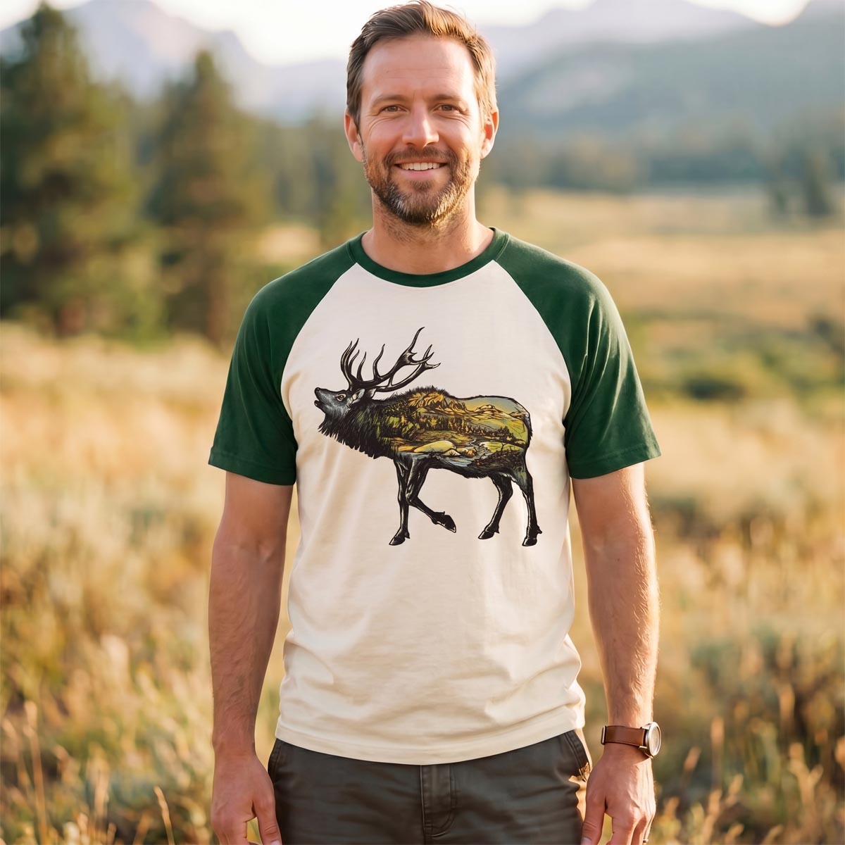 Elk Icons of the West Raglan T-Shirt