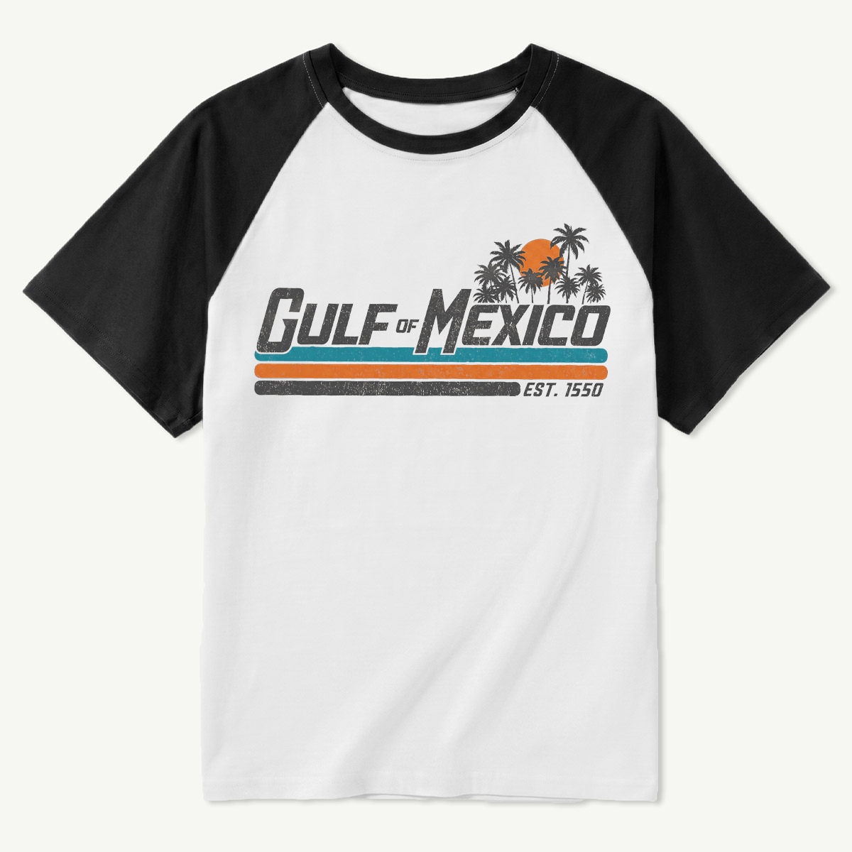 Gulf of Mexico Retro Stripe Raglan T-Shirt