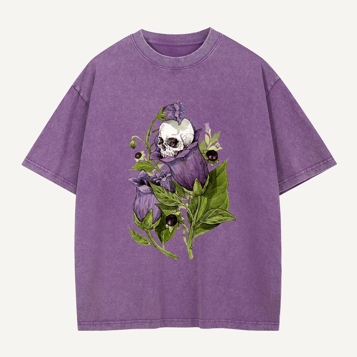 Skull in the Belladonna Washed T-Shirt