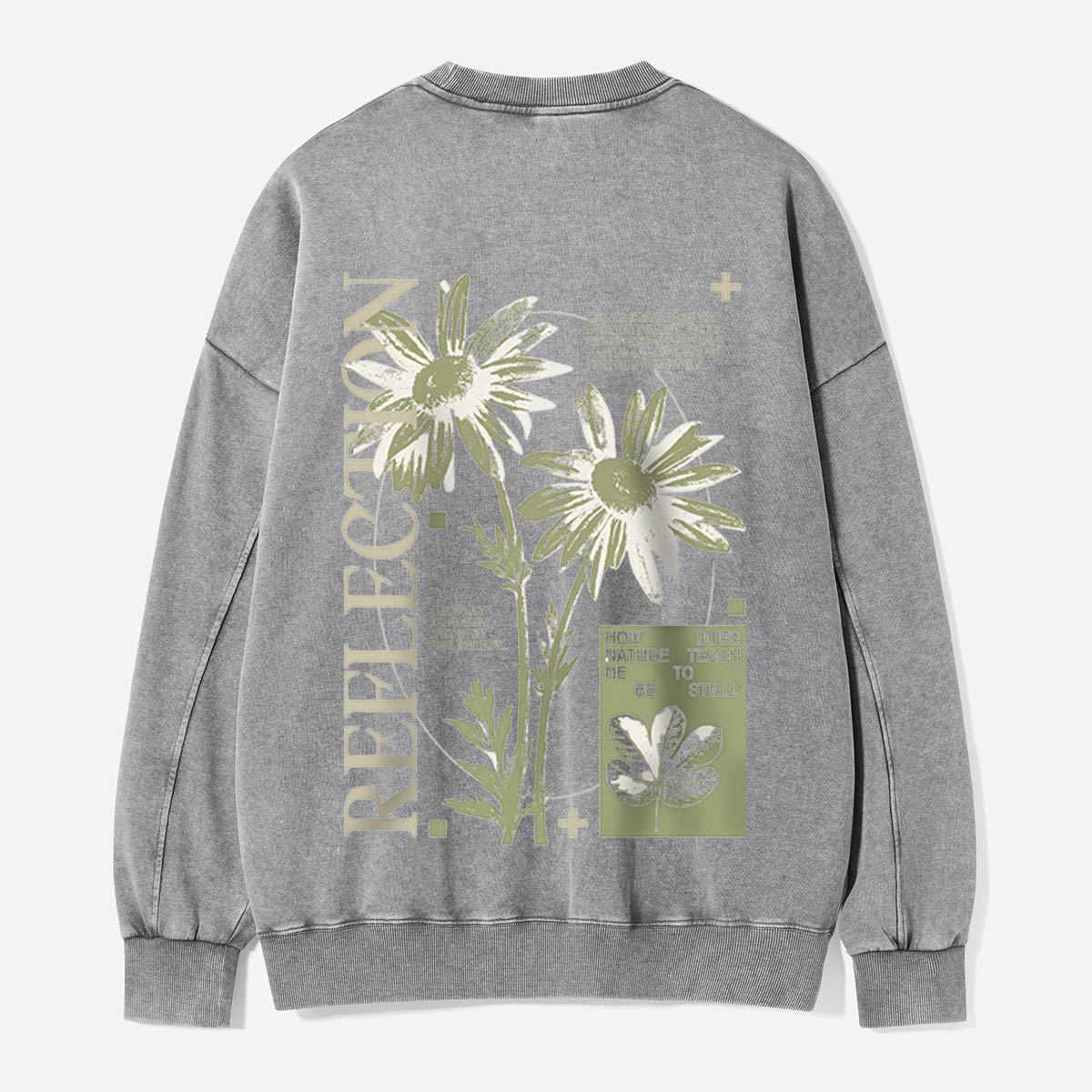 Wildflower Reflection Journal Washed Sweatshirts