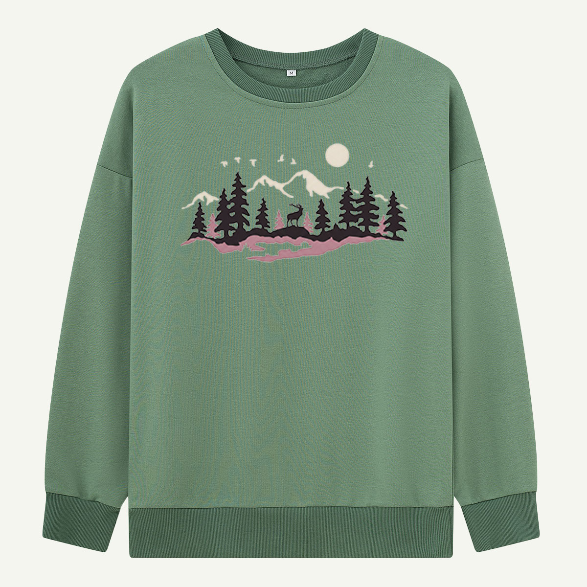 Tall Pines With Tiny Birds Sweatshirts