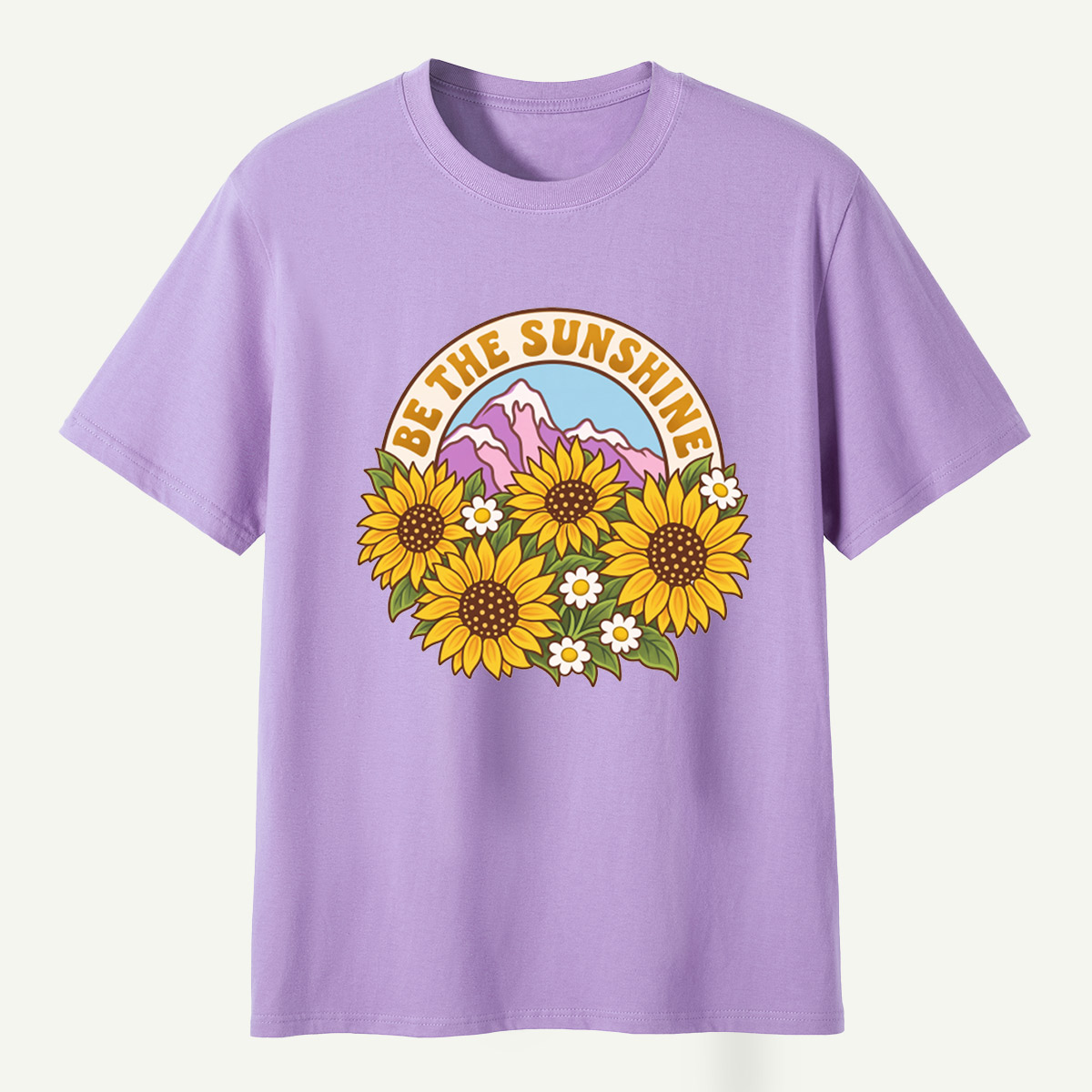 Be The Sunshine Sunflower Mountains T-Shirt