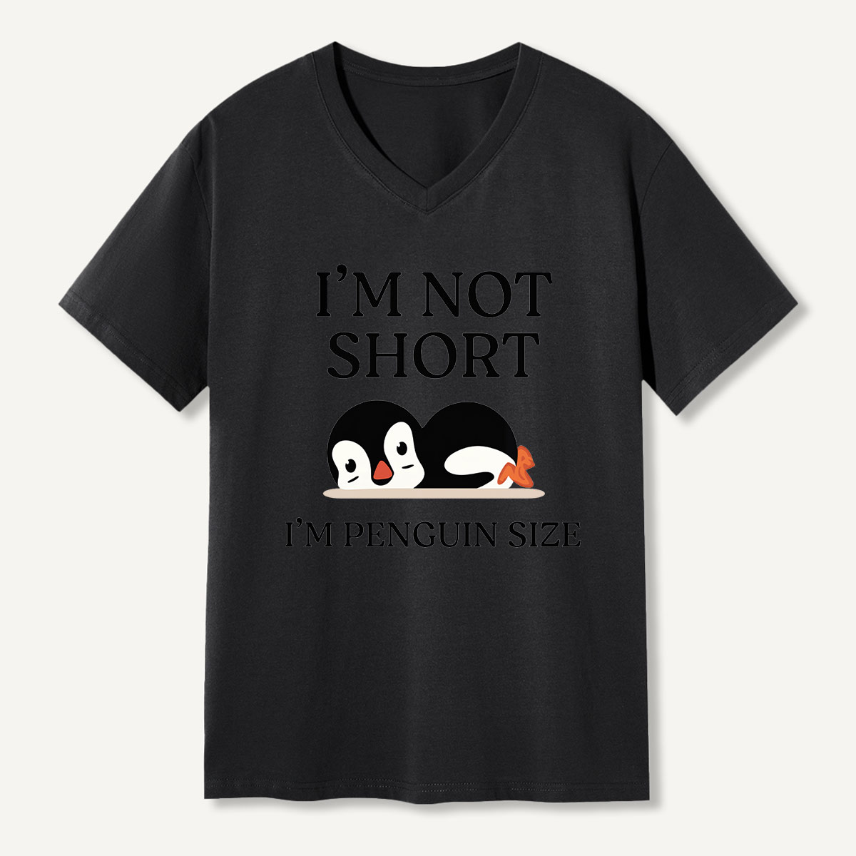 Im Not Short Im Penguin Size V-neck T-Shirt