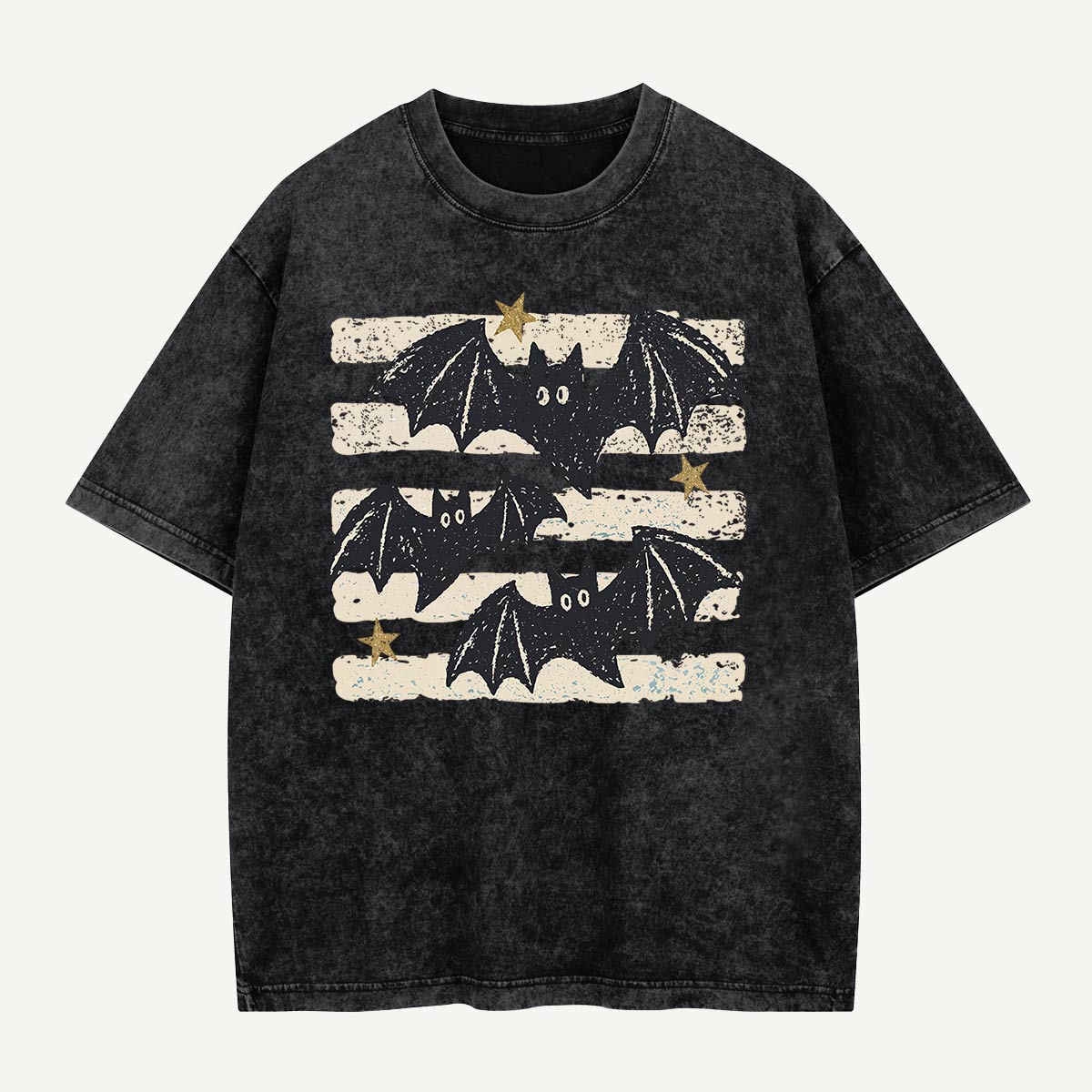Three Bats After Dark Washed T-Shirt