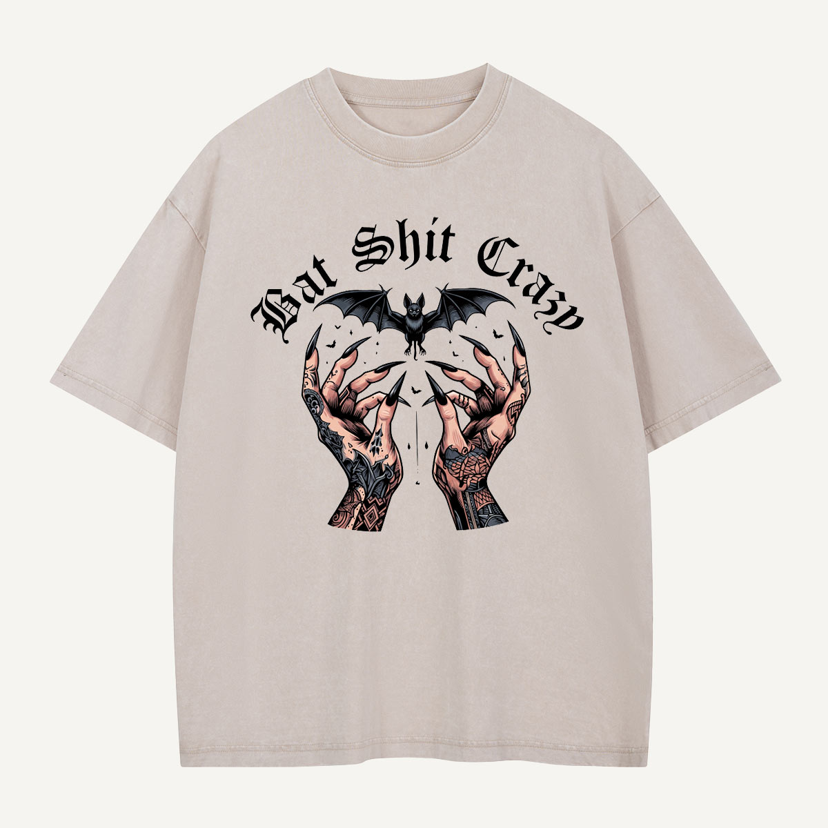 Hands Up for Bat Shit Crazy Washed T-Shirt