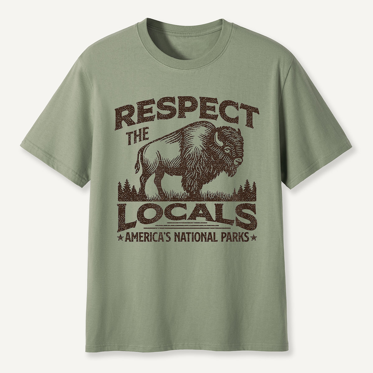 Respect the Locals Bison National Parks T-Shirt