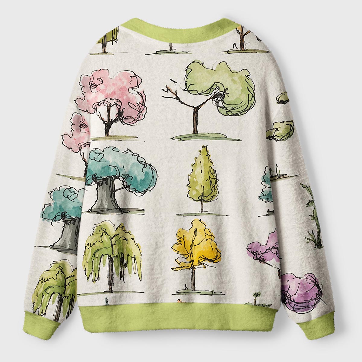 Woodland Tree Ugly Cardigan Sweaters