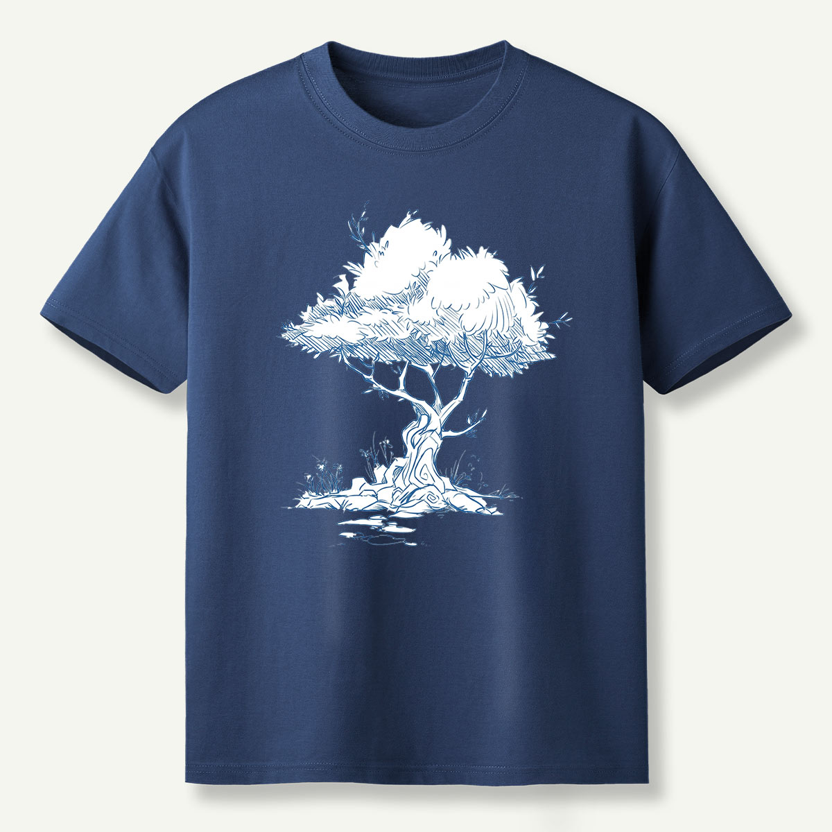 Wilderness Trail Map Line Art T-Shirt