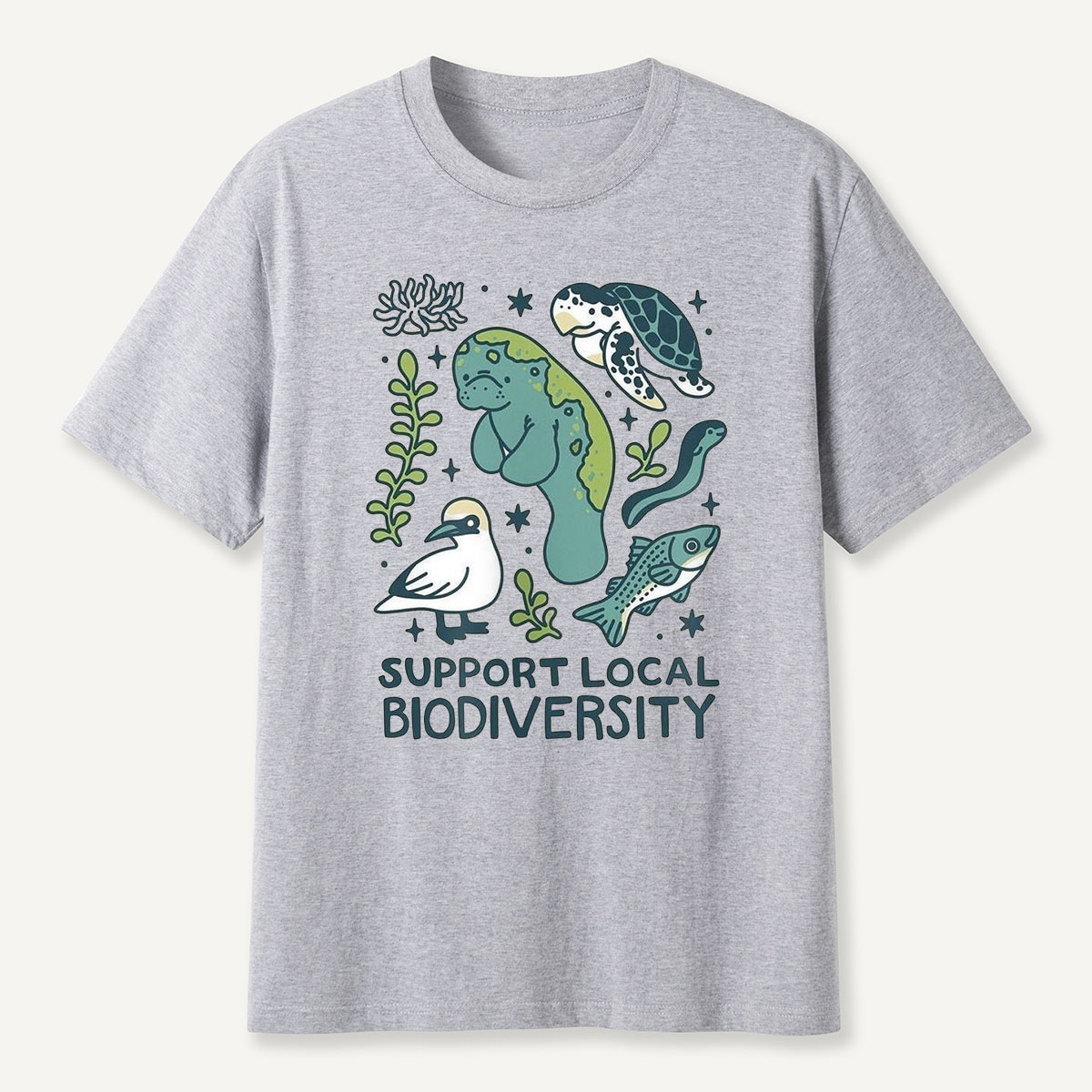 Support Local Biodiversity Aquatic Animals T-Shirt