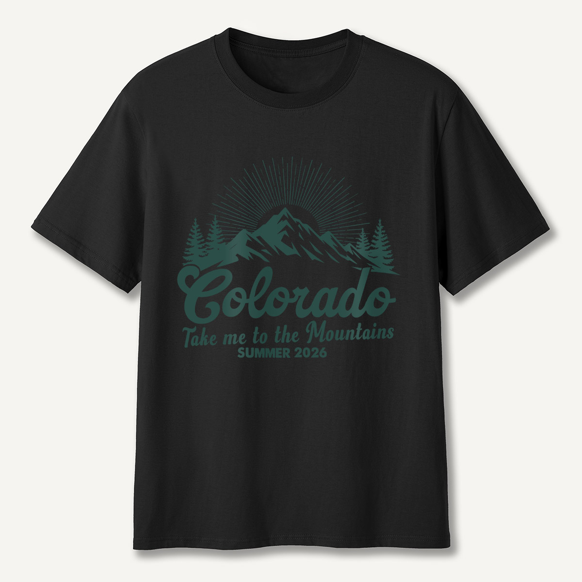 Colorado Mountains Summer 2026 Nature Wanderlust T-Shirt