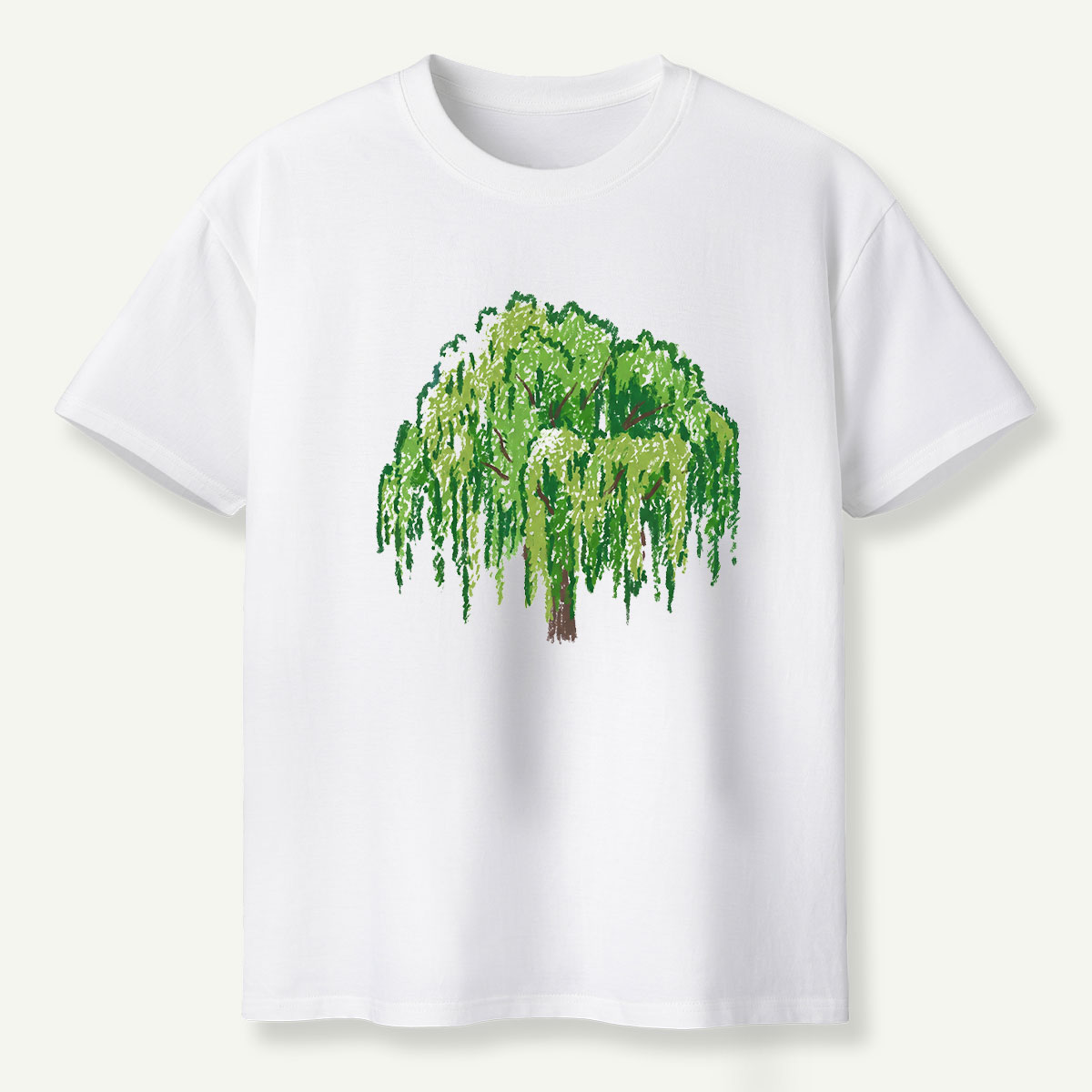Weeping Willow Tree Watercolor T-Shirt