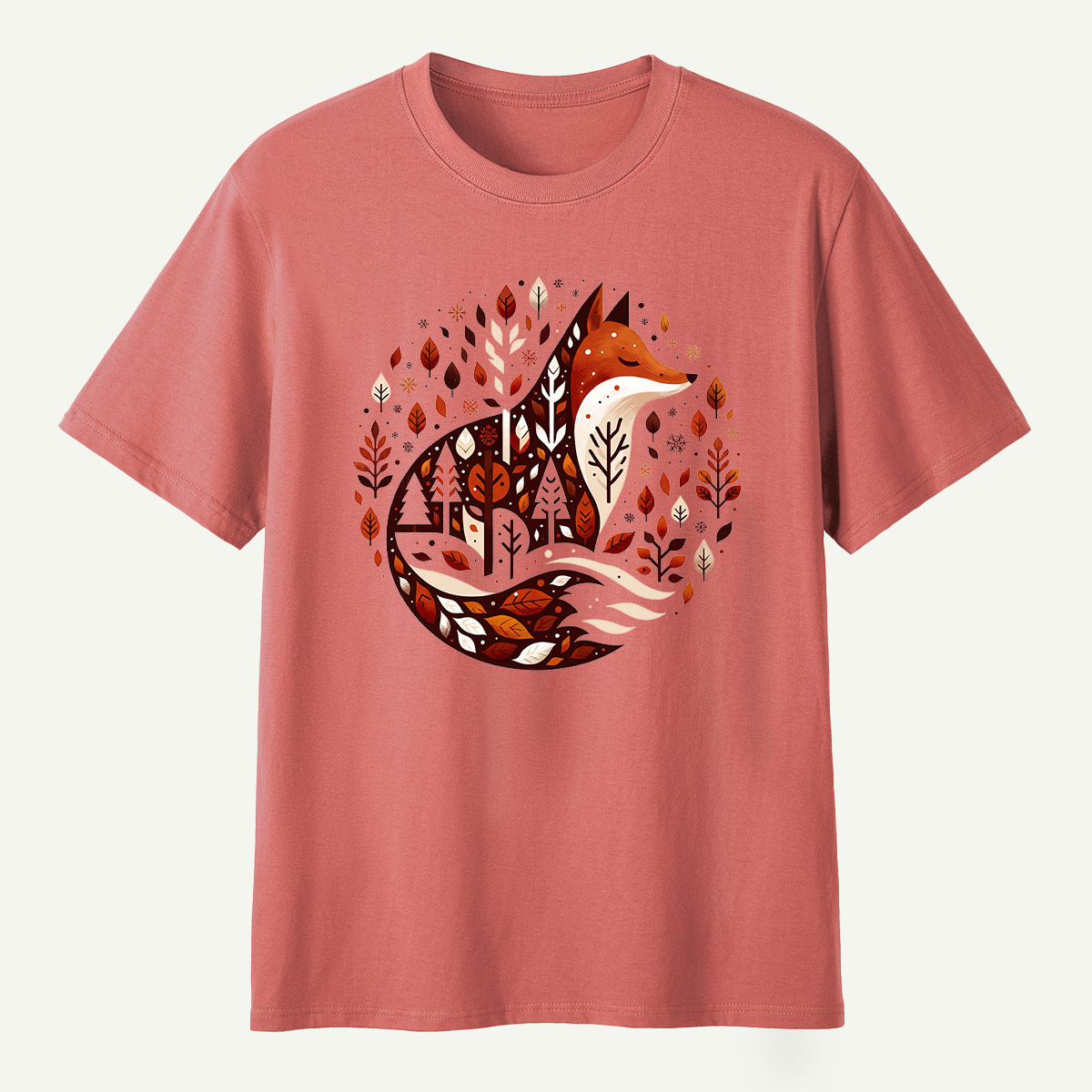 Fox Forest Winter Village T-Shirt