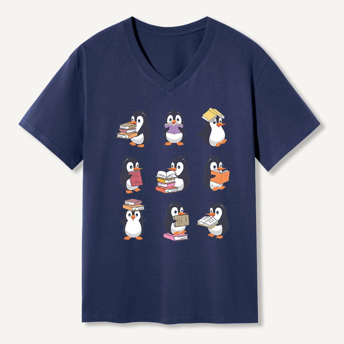 Penguin Personalities Mood Chart V-neck T-Shirt