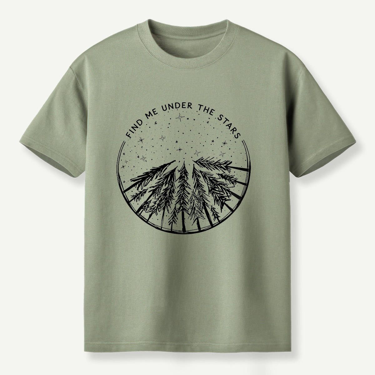 Find Me Under The Stars Mountain Forest T-Shirt