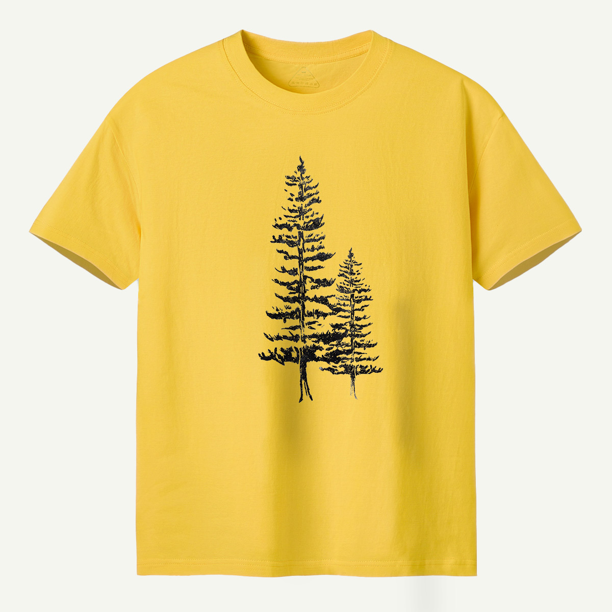 Lone Pine Tree Botanical Sketch T-Shirt