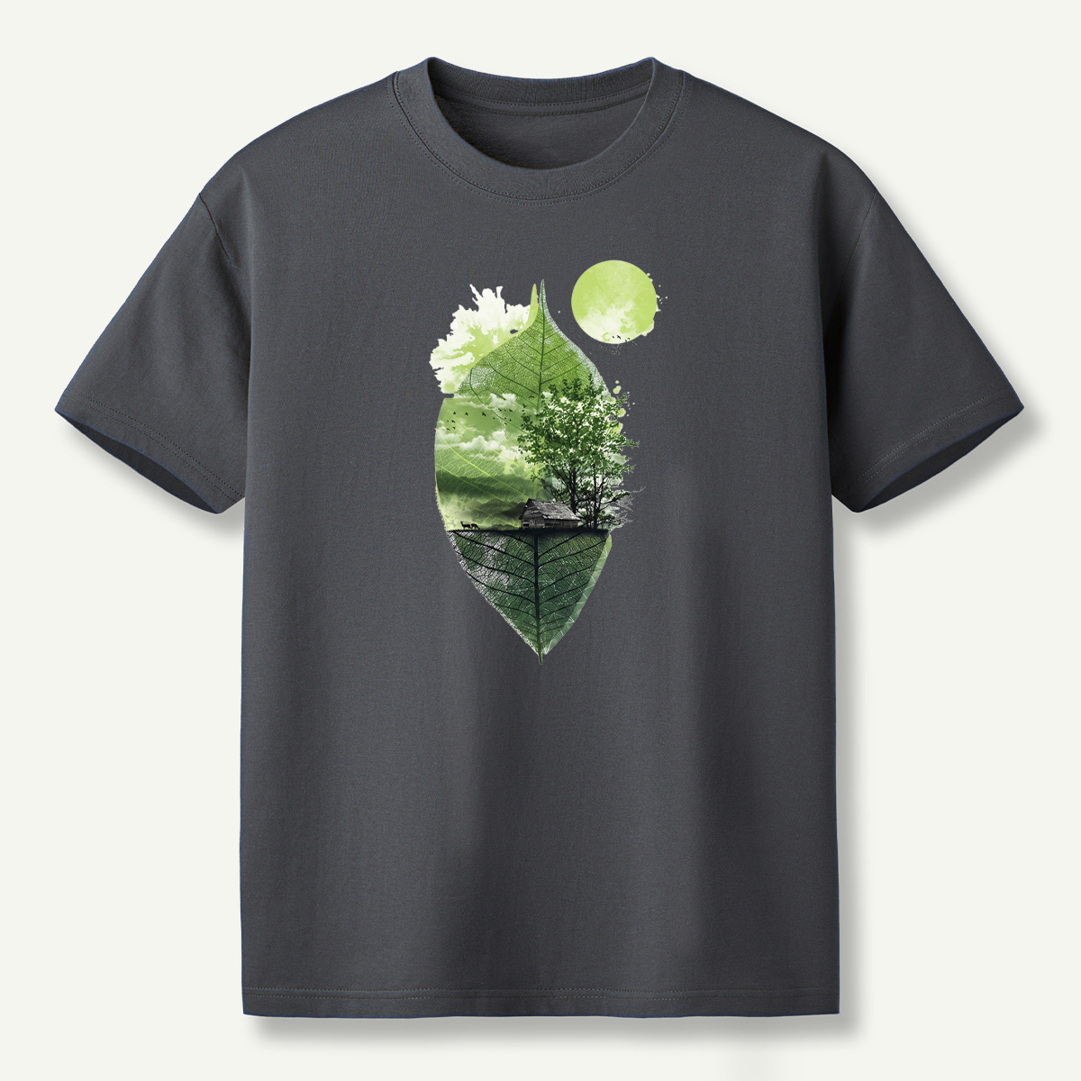 Forest Inside A Leaf Landscape T-Shirt