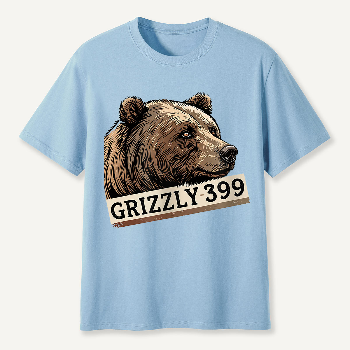Grizzly 399 Portrait Lavender T-Shirt