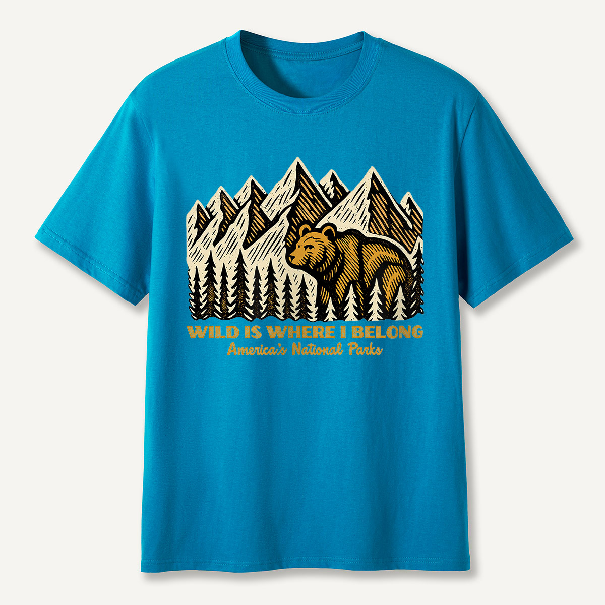 Wild Is Where I Belong Bear Mountains T-Shirt