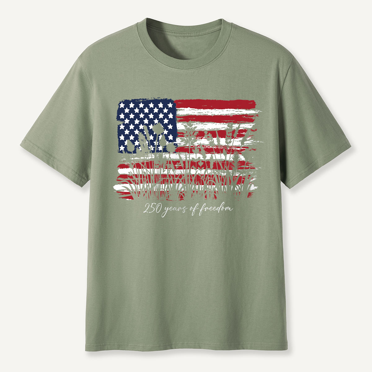 Vintage American Flag 250 Years of Freedom T-Shirt
