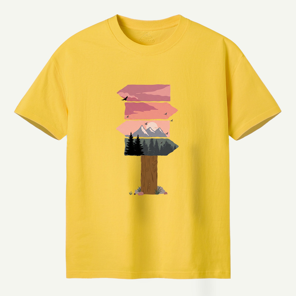 Sunset Layers Over Pine Forest T-Shirt
