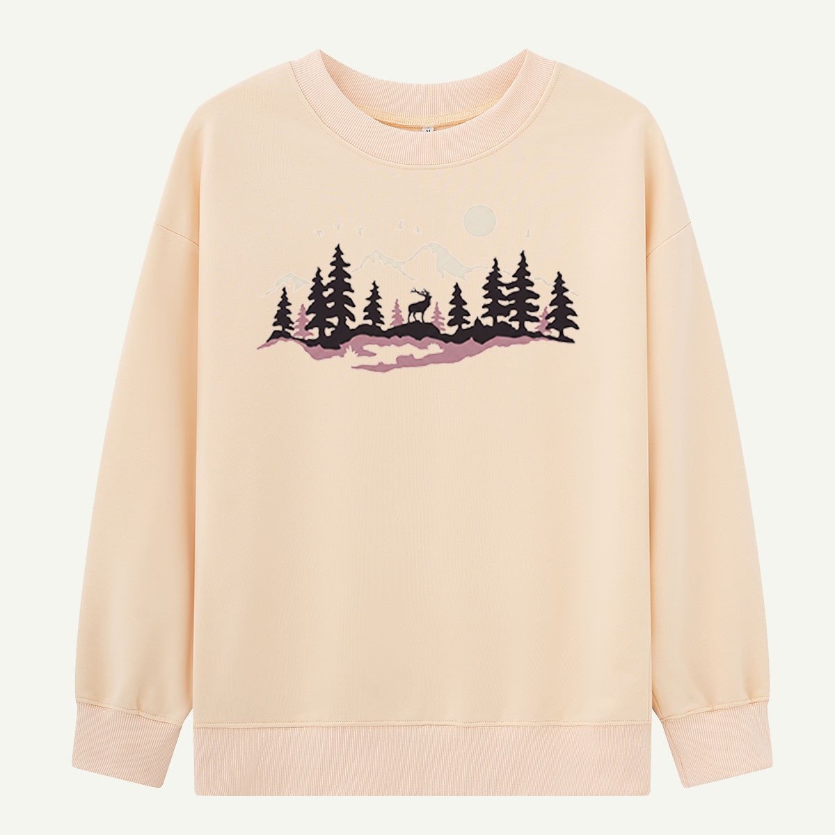 Tall Pines With Tiny Birds Sweatshirts
