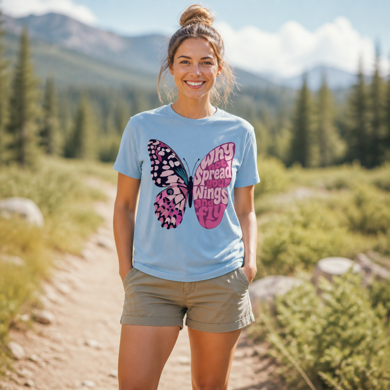 Why Not Spread Your Wings and Fly Butterfly  T-Shirt