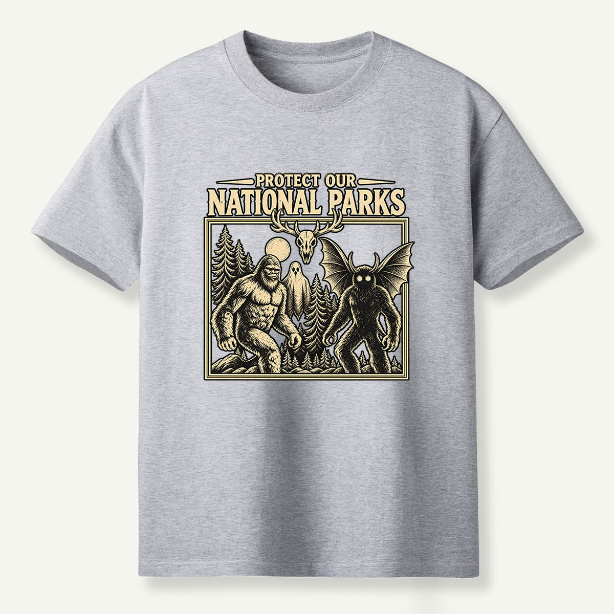Protect Our National Parks Cryptid Forest T-Shirt